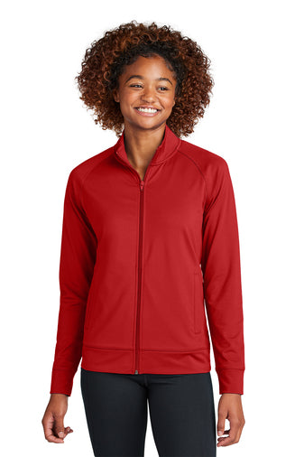 LST857 Sport-Tek Ladies Sport-Wick Stretch Full-Zip Cadet Jacket