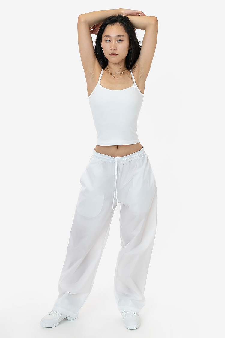 Los Angeles Apparel RNF445 Wide Leg Nylon Taffeta Pant