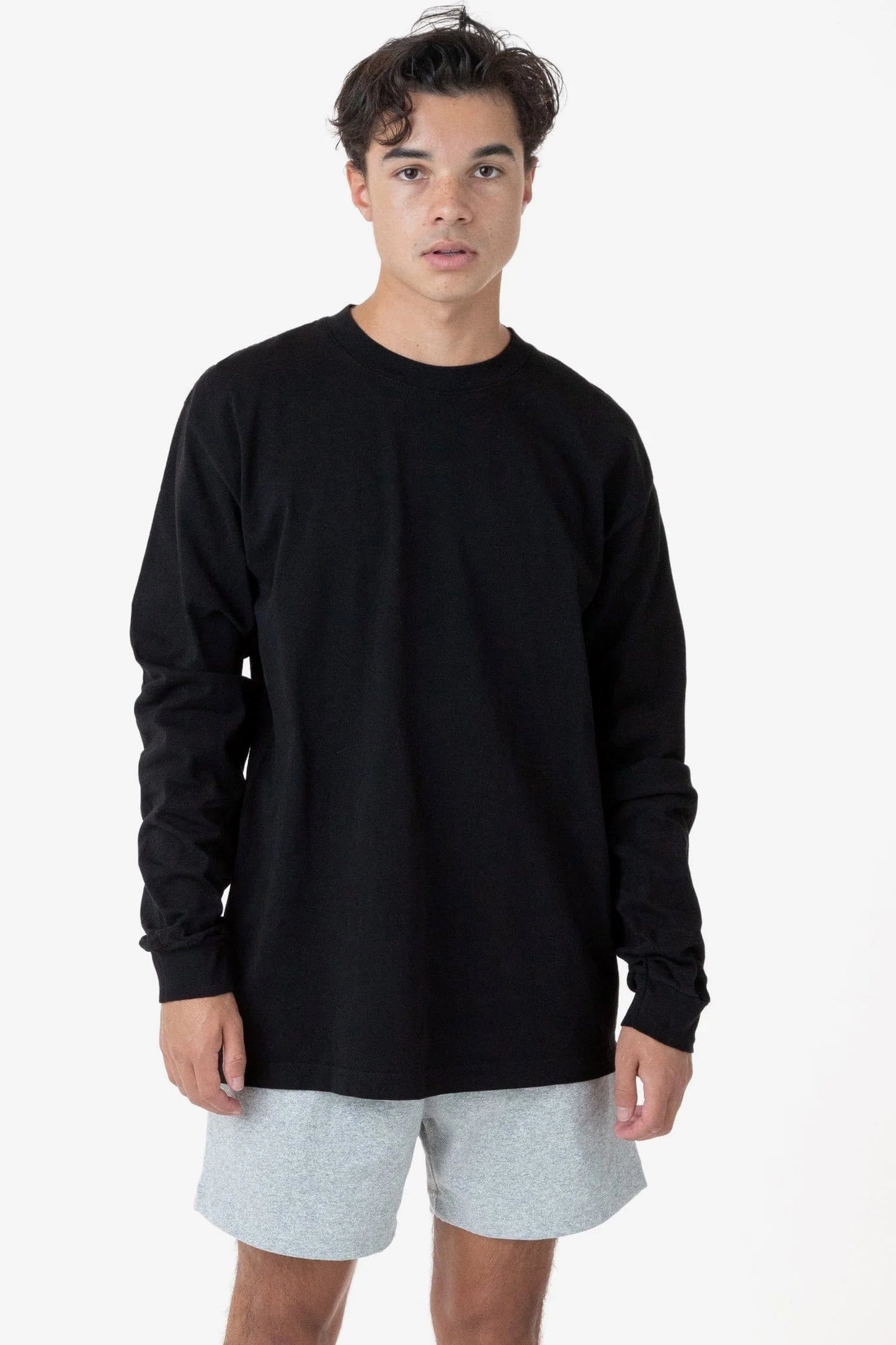 Los Angeles Apparel -1807GD-A - 6.5oz Long Sleeve Garment Dye Crew Neck T-Shirt