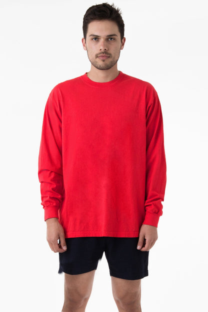 Los Angeles Apparel - 1807GD-B - 6.5oz Long Sleeve Garment Dye Crew Neck T-Shirt (More colors)