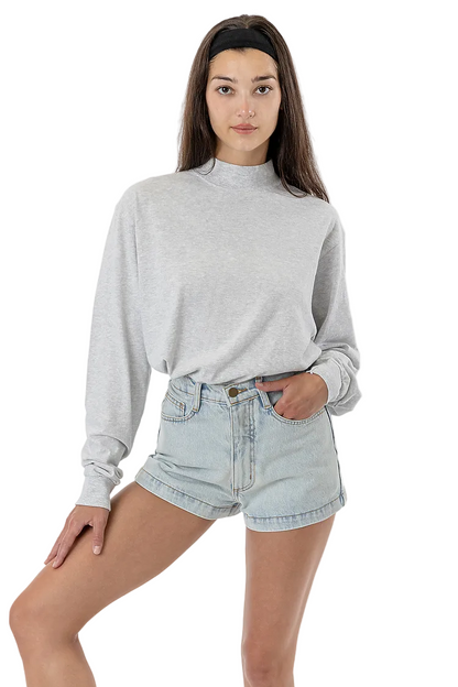 Los Angeles Apparel 1827GD 18/1 L/S OVERSIZED MOCK