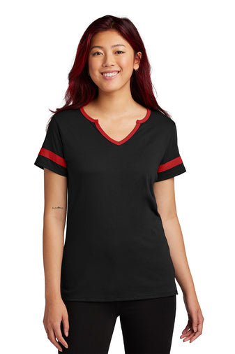 LST6041 Sport-Tek Ladies Halftime Notch Neck Tee