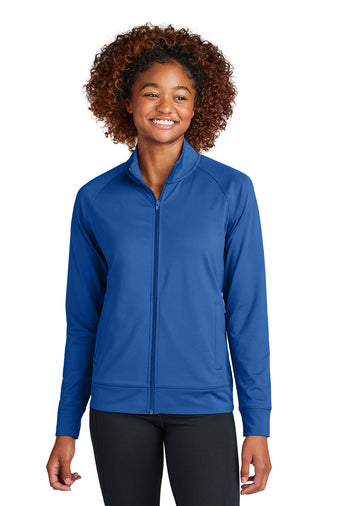 LST857  Sport-Tek Ladies Sport-Wick Stretch Full-Zip Cadet Jacket