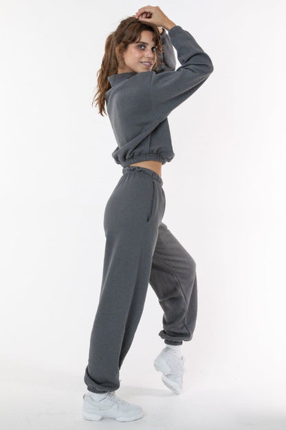 LA Apparel F394 - Flex Fleece High Waist Sweatpants