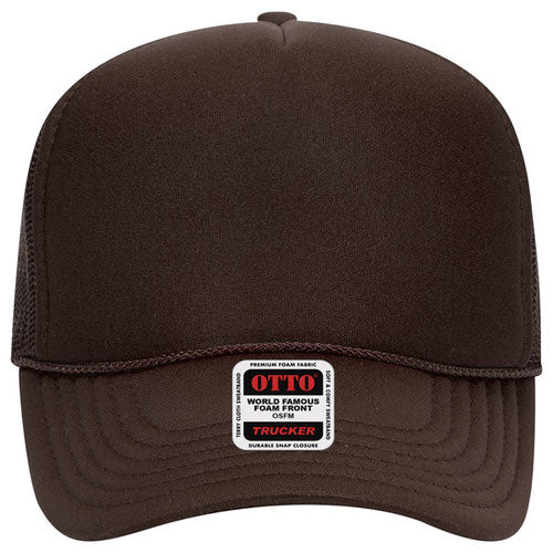 OTTO CAP 5 Panel Mid Profile Mesh Back Trucker Hat