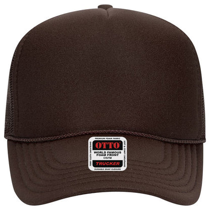 OTTO CAP 5 Panel Mid Profile Mesh Back Trucker Hat
