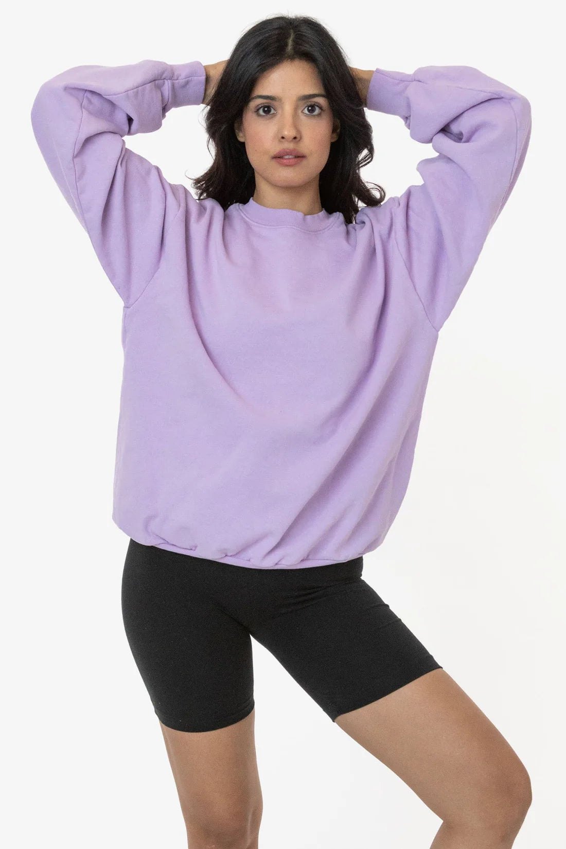 Los Angeles Apparel - HF07GD Mix - Garment Dye Heavy Fleece Pullover Crewneck Sweatshirt (New)