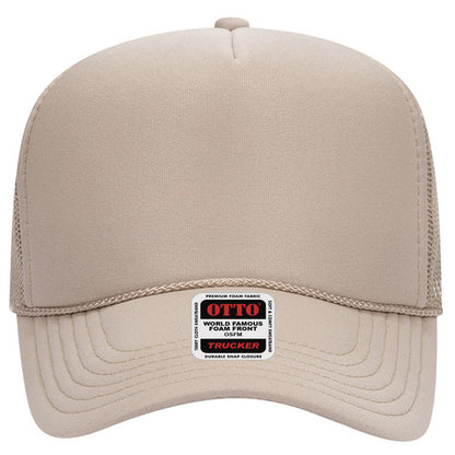 OTTO CAP 5 Panel Mid Profile Mesh Back Trucker Hat
