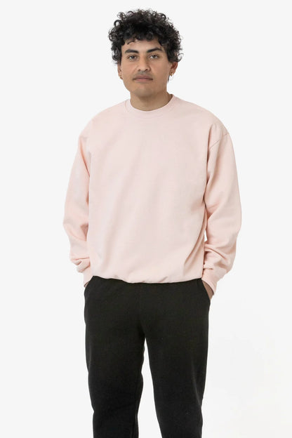 Los Angeles Apparel - HF07GD Mix - Garment Dye Heavy Fleece Pullover Crewneck Sweatshirt (New)