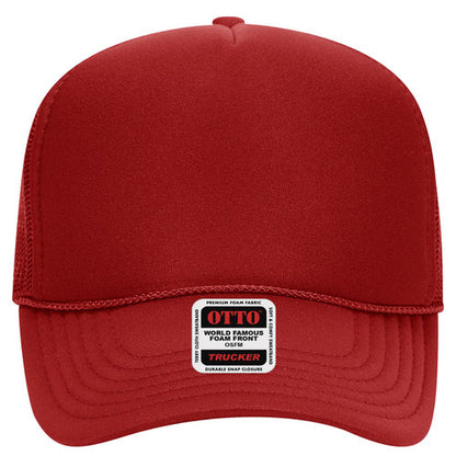 OTTO CAP 5 Panel Mid Profile Mesh Back Trucker Hat