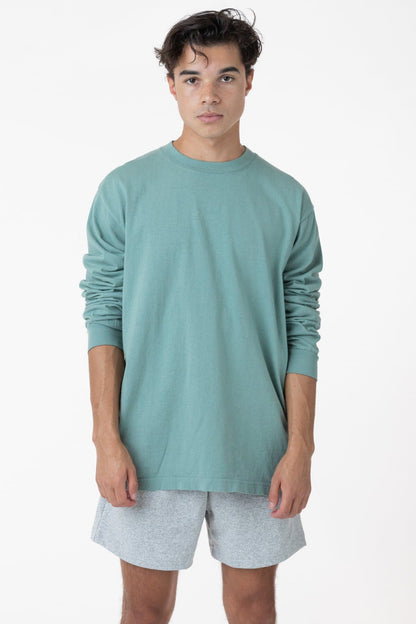 Los Angeles Apparel - 1807GD-B - 6.5oz Long Sleeve Garment Dye Crew Neck T-Shirt (More colors)