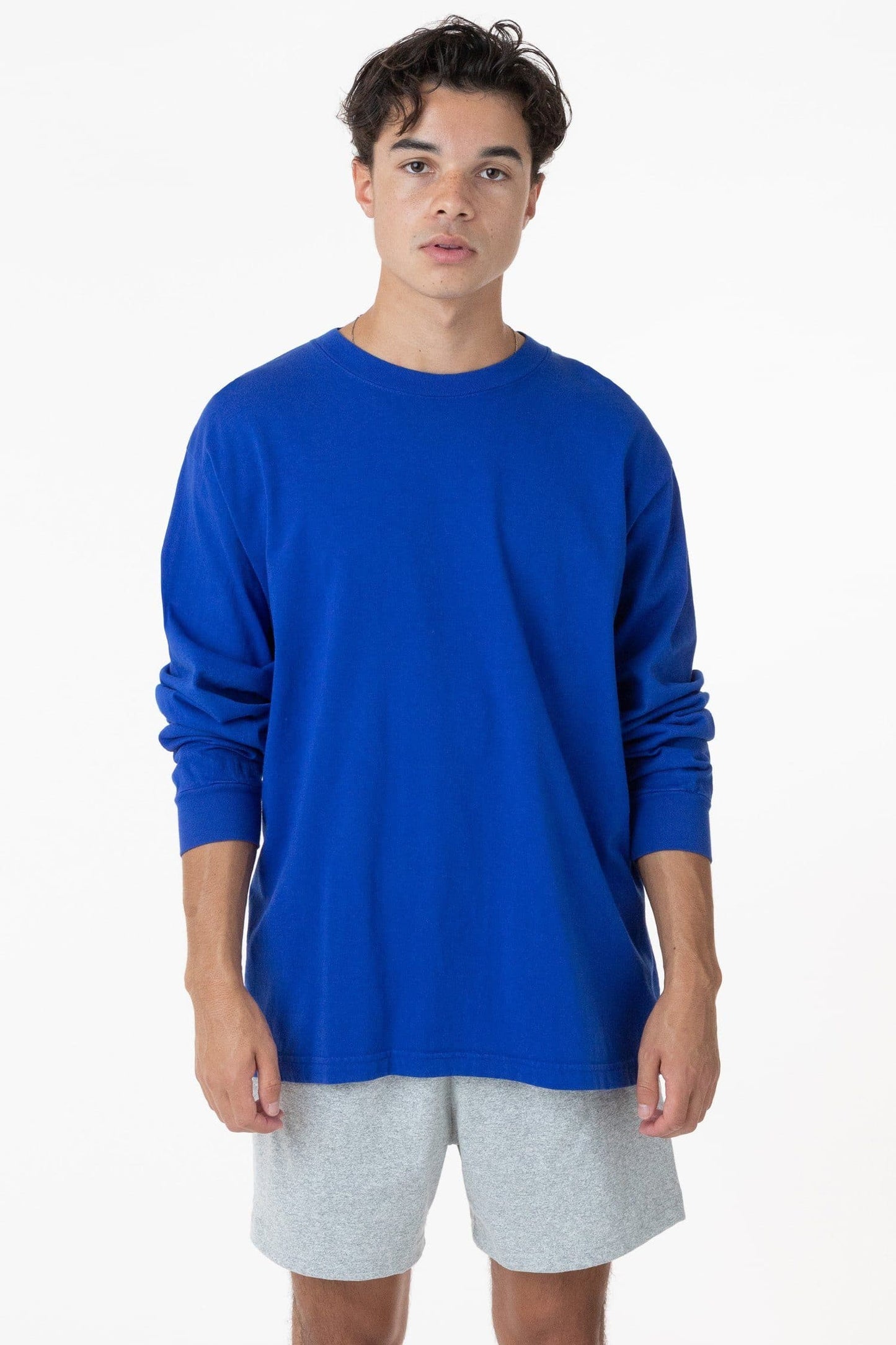 Los Angeles Apparel -1807GD-A - 6.5oz Long Sleeve Garment Dye Crew Neck T-Shirt