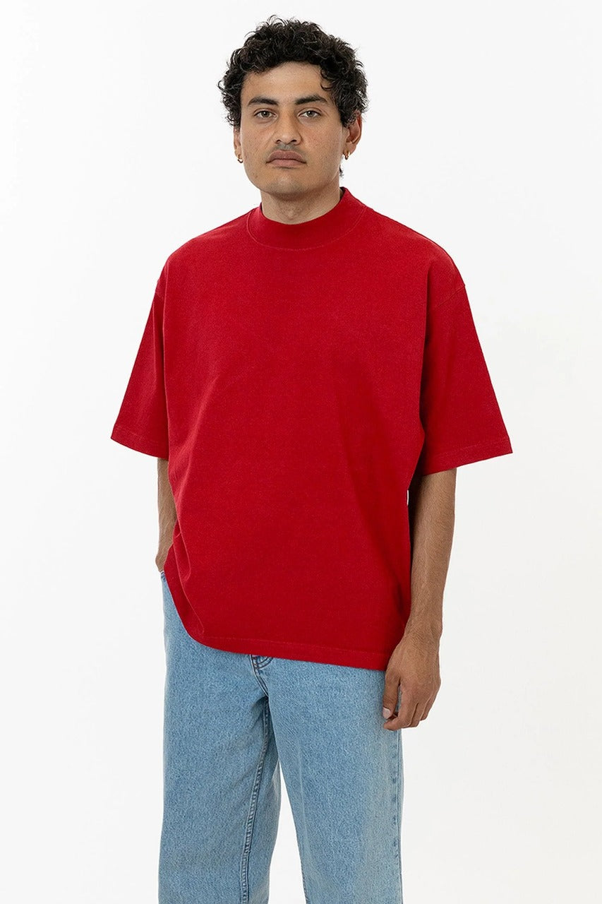 LA Apparel 1825GD - Oversized Short Sleeve High Mockneck T-shirt