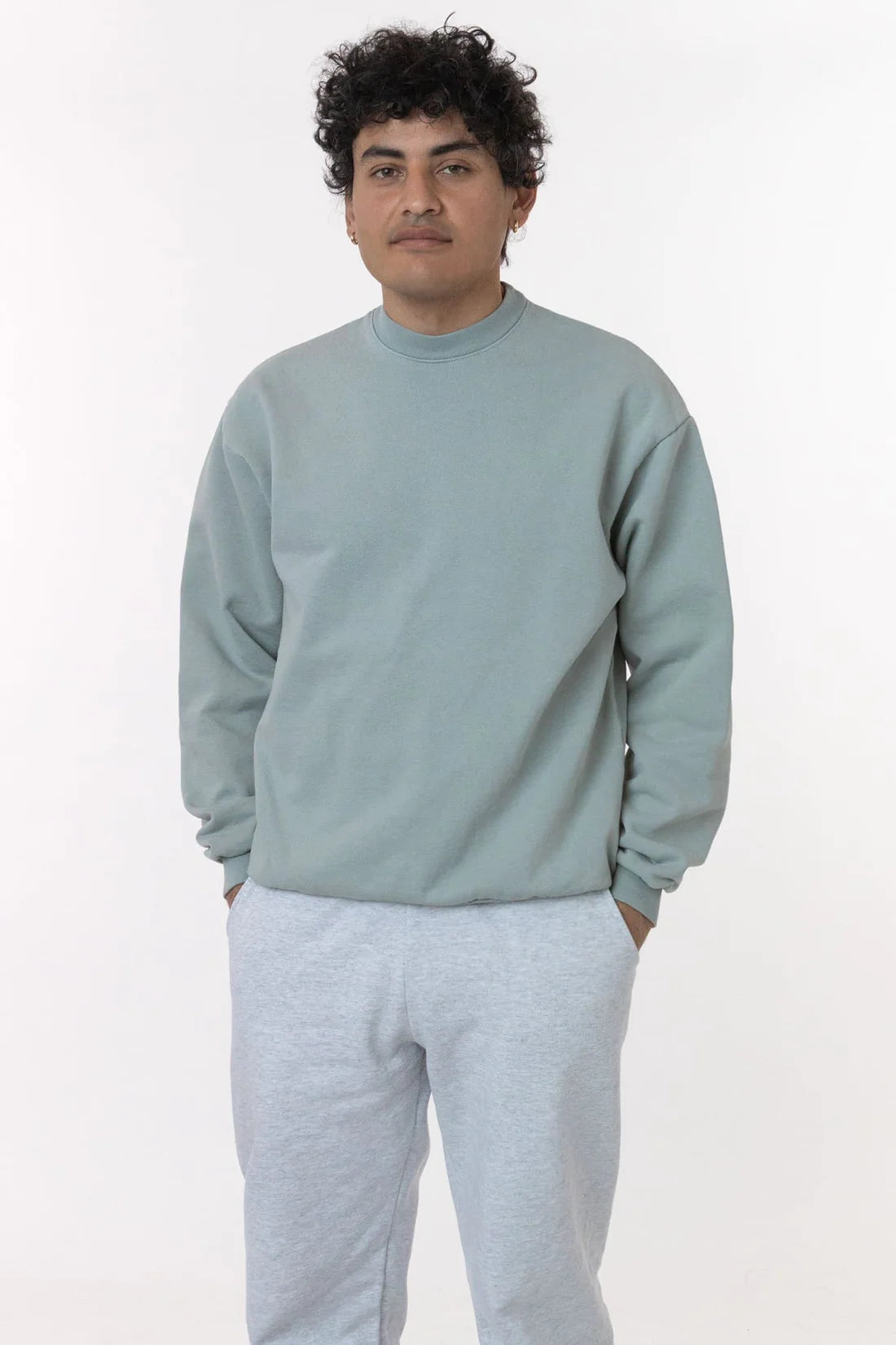 Los Angeles Apparel - HF07GD Mix - Heavy Fleece Pullover Crewneck Sweatshirt