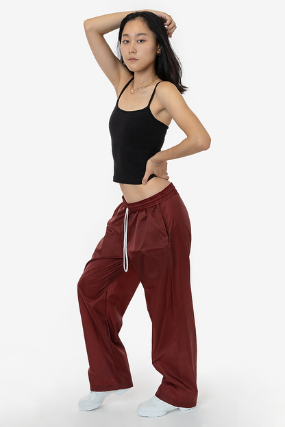 Los Angeles Apparel RNF445 Wide Leg Nylon Taffeta Pant